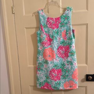 Lilly Pulitzer Floral Dress in Pink and Orange